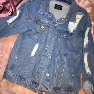 Oversized denim jacket